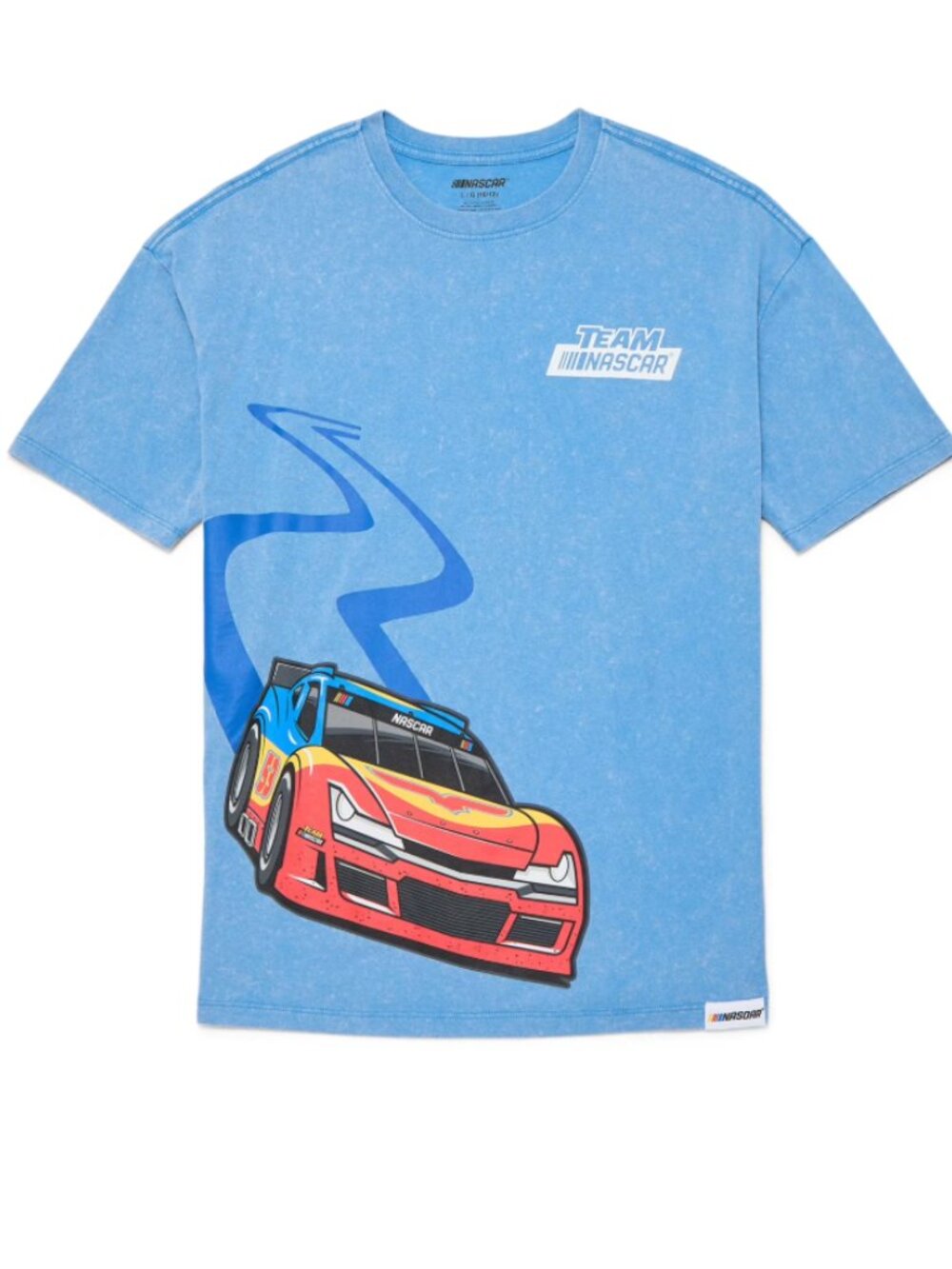 NASCAR, Boys' Mineral Blue Wash Graphic T-Shirt Various Sizes